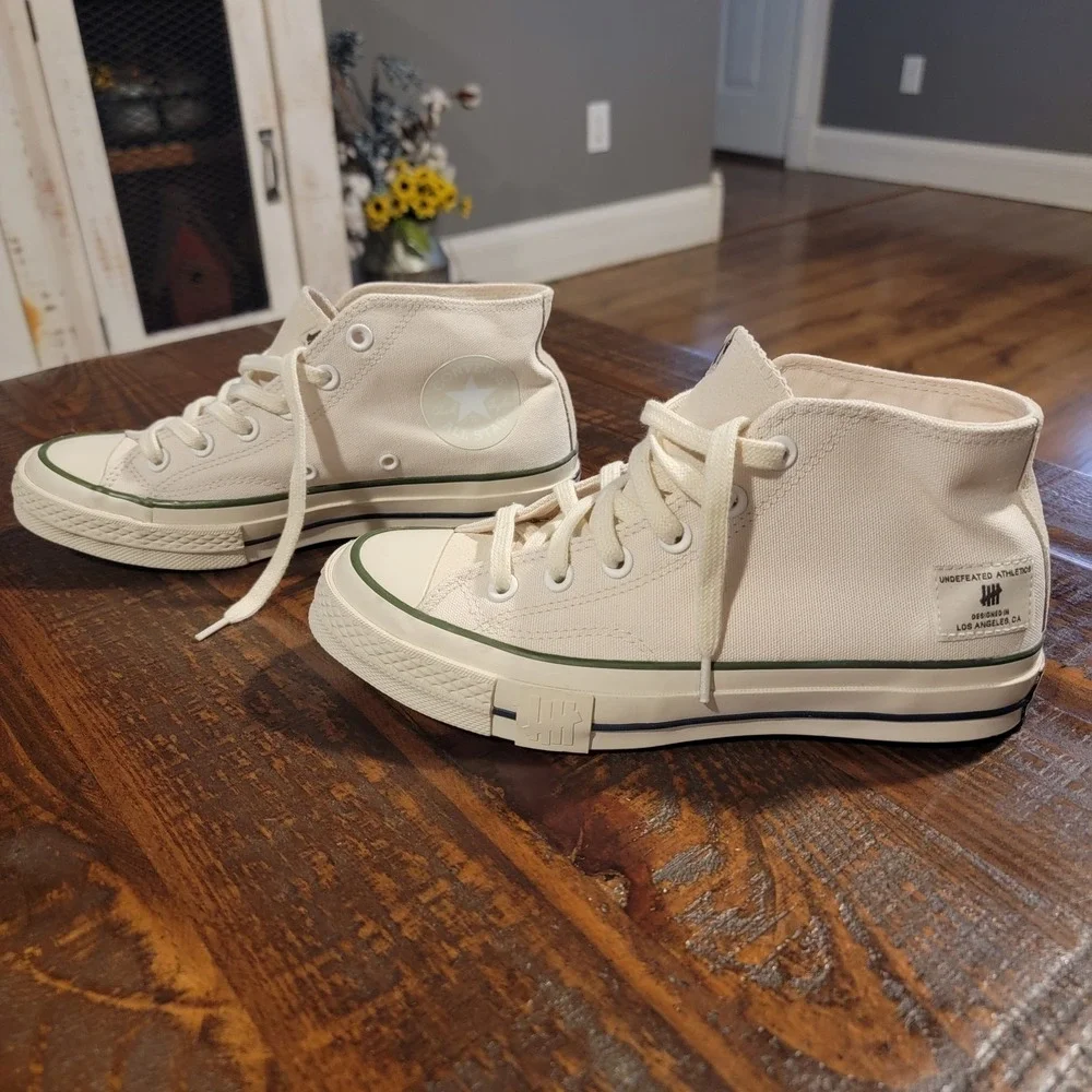 Converse Undefeated x Chuck 70 Mid Parchment Chive - A00670C Mens 5.5 Womens 7.5